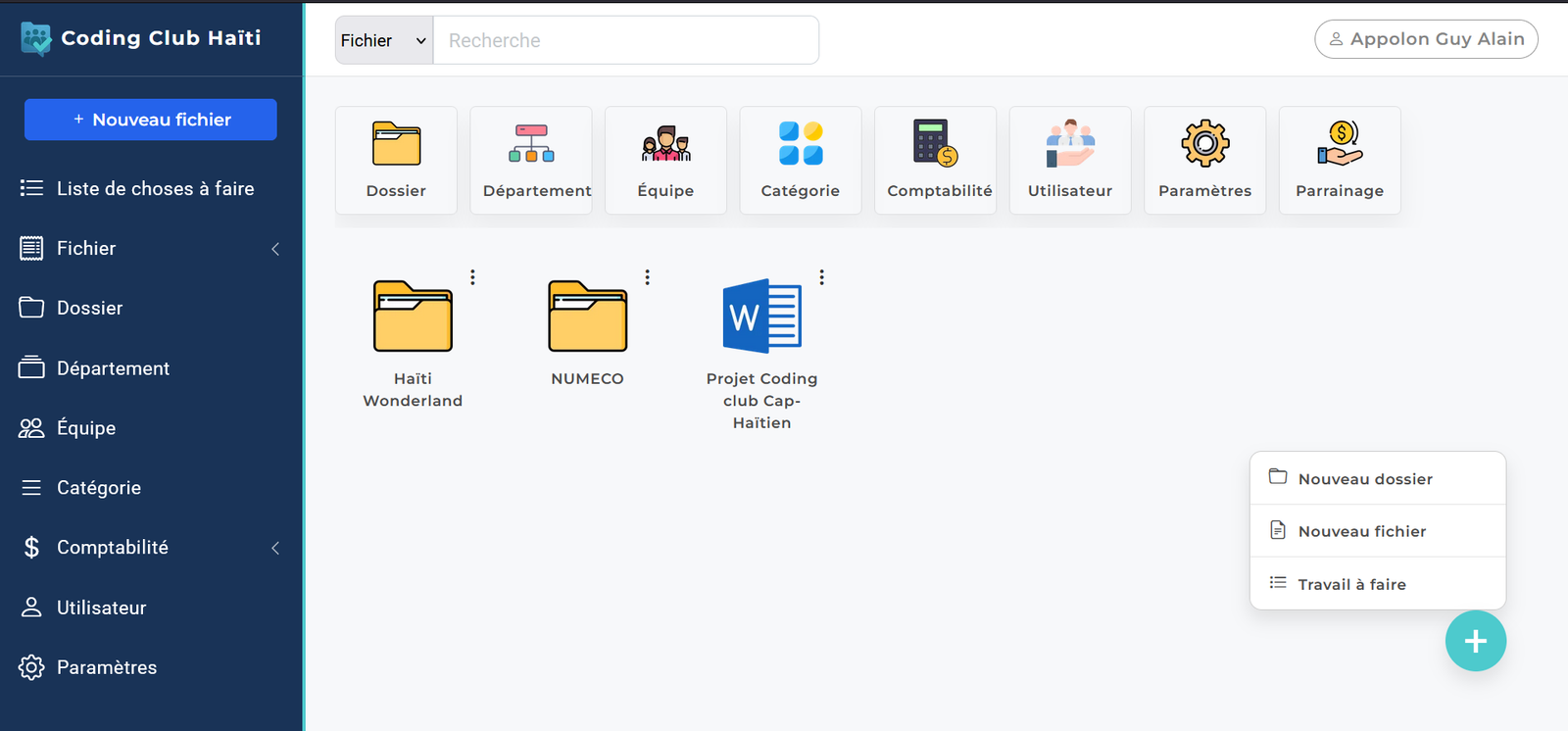 MyTeamCollab : Appolon Guy Alain révolutionne le partage de documents en équipe